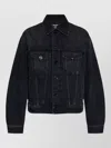 Balmain Long Sleeve Silk Nylon Jacket Front Pockets In Multi