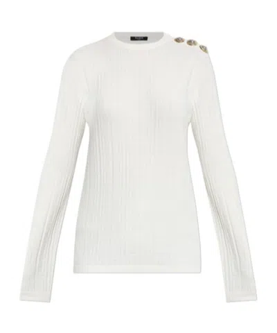 BALMAIN BALMAIN LOGO MONOGRAM JUMPER