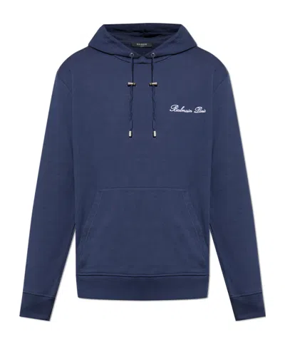 Balmain Long Sleeve Sweatshirt In Blue
