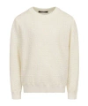 Balmain Long Sleeve Sweatshirt In White
