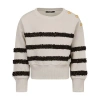 Balmain Long Sleeve Sweatshirt In Gray