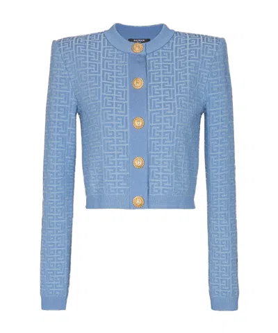 BALMAIN BALMAIN PB LABYRINTH KNIT CARDIGAN