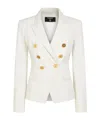 Balmain Wool Grain De Poudre 6 Button Blazer