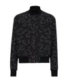 Balmain Printed Bomber Jacket - Men's - Viscose/cupro In Black