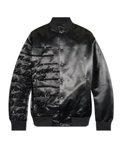 Balmain Long-sleeved Casual Jacket In Black