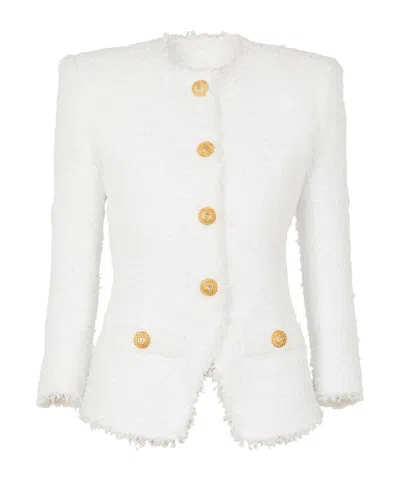 BALMAIN BALMAIN FITTED TWEED JACKET