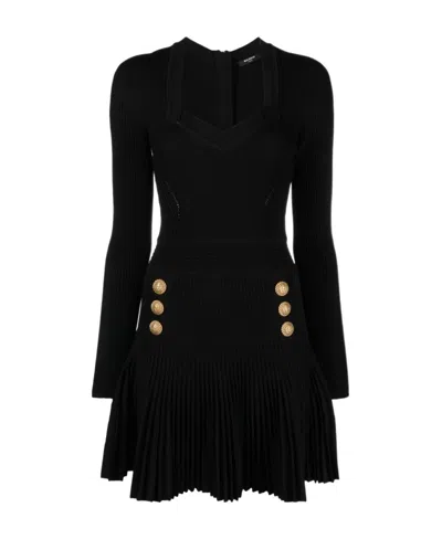 BALMAIN LONG SLEEVED DRESS