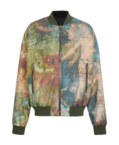 Balmain Long-sleeved Jacket In Green