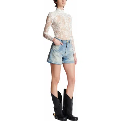 Balmain Long-sleeved Lace Body