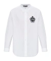 Balmain Emblem Buttoned Shirt In White