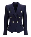 Balmain Structured Double-breasted Blazer Peak Lapels
