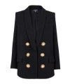 Balmain Button-fastening Double-breasted Jacket In Black