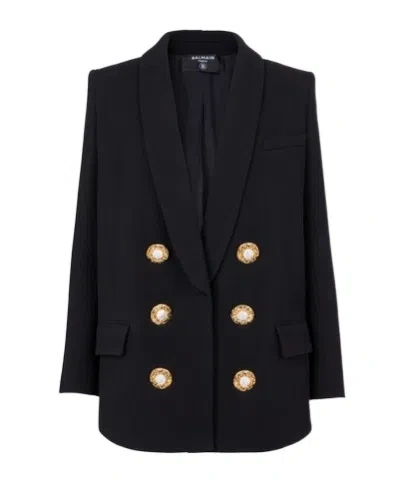 Balmain Black Crepe Jacket