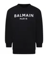 Balmain Long-sleeved Sweater In Black