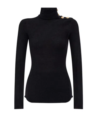 BALMAIN BALMAIN CLASSIC LONG-SLEEVE TURTLENECK TOP