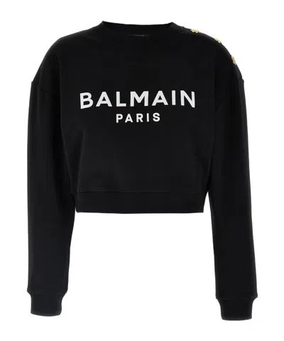 BALMAIN BALMAIN LOGO PRINTED SWEATSHIRT