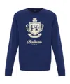 Balmain Long-sleeved Sweatshirt In Blue