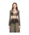 Balmain Long Sleeved T-shirt In Brown