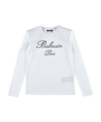 Balmain Long-sleeved T-shirt In White