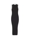 Balmain Sleeveless Torsade Knit Long Dress