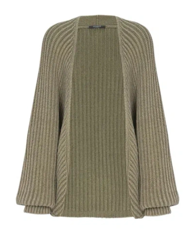 Balmain Long-sleeve Cardigan In Brown