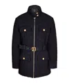 Balmain Longsleeve Zipup Jacket In Black