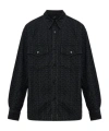 Balmain Monogram Maze Pattern Shirt In Black