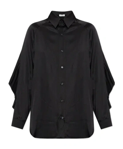 Balmain Long-sleeved Shirt In Black