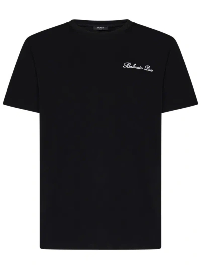 Balmain Loose-fit Black Organic Cotton Jersey T-shirt