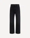 Balmain Men Loose-fit Denim Jeans In Black