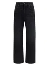 Balmain Men Loose-fit Denim Jeans In Black