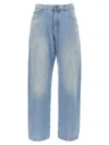 Balmain Loose Jeans Light Blue In Blue
