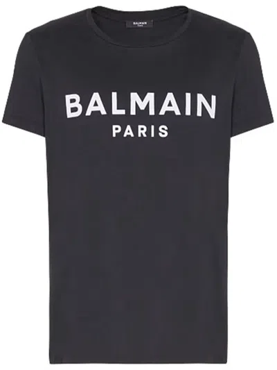 Balmain Loose Ss T-shirt Clothing In Black