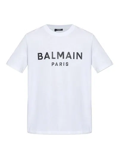 Balmain Loose Ss T-shirt Clothing In Blue