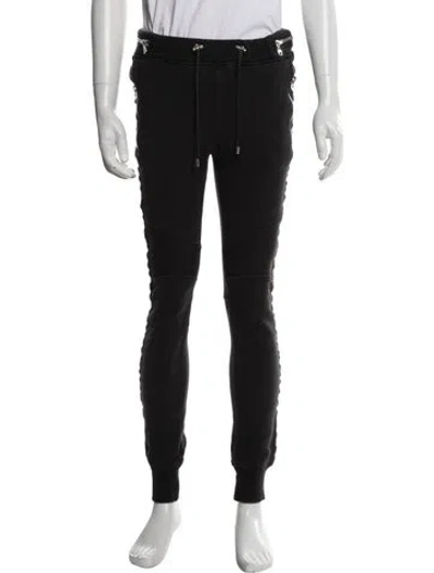 Pre-owned Balmain Lounge Bottoms In Black