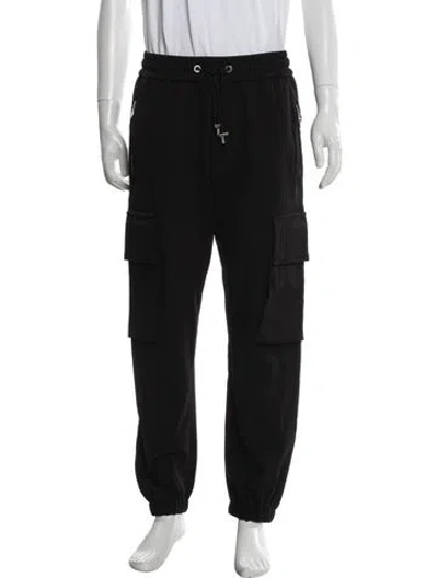 Pre-owned Balmain Lounge Bottoms In Black