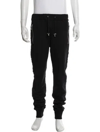 Pre-owned Balmain Lounge Bottoms In Black