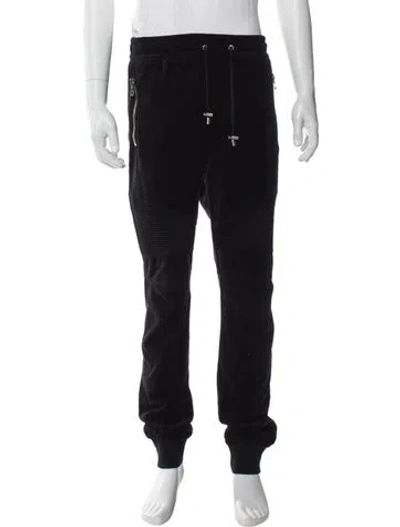 Pre-owned Balmain Lounge Bottoms In Black