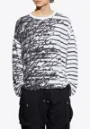 Balmain "love Letter" T-shirt In Monochrome