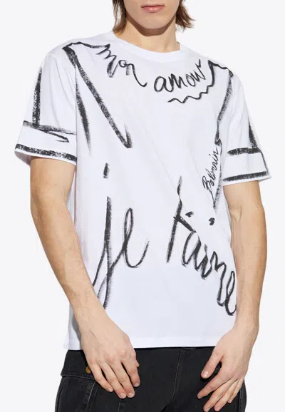 Balmain Slogan-print T-shirt In White