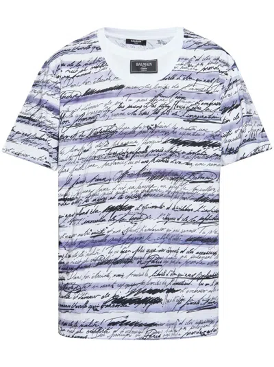 BALMAIN LOVE LETTER T-SHIRT