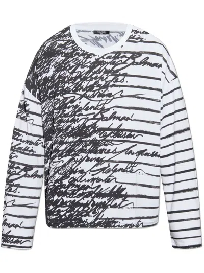 BALMAIN LOVE LETTER T-SHIRT