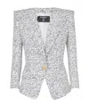 BALMAIN 1-BUTTON JACKET WITH 'LOVE LETTER' PRINT
