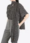 Balmain Love Letter Wrap Blouse