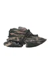 Balmain Unicorn Low Camouflage-print Trainers In Black