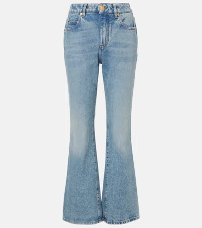 BALMAIN LOW-RISE BOOTCUT JEANS