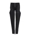 Balmain Low-rise Washed Cotton Jeans In Black