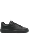 Balmain Low Top Lace Up Sneaker In Black