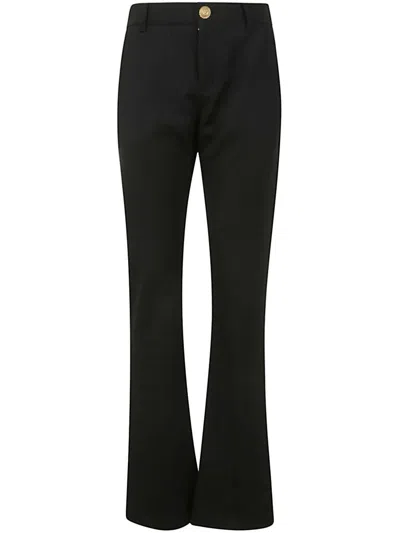 Balmain Low Waist Bootcut Pants Clothing