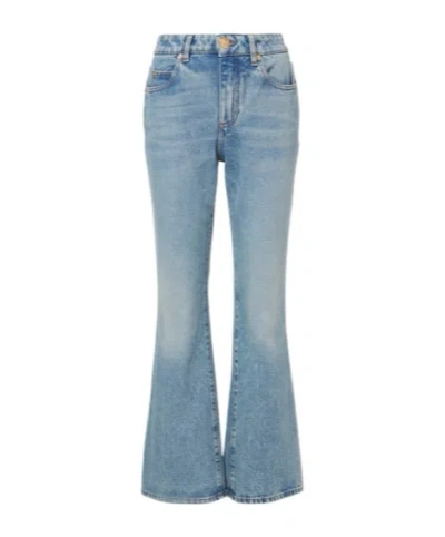 Balmain Low-rise Bootcut Jeans In Blue